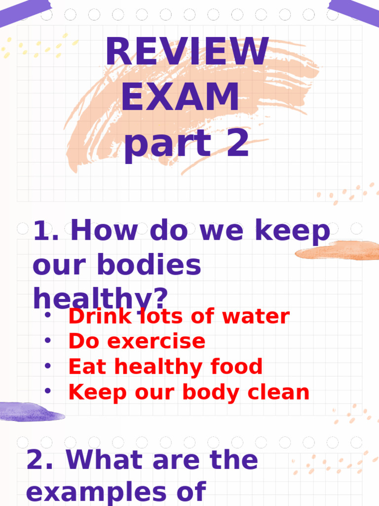 Review Exam Grade 2 Part 2 1 Pdf