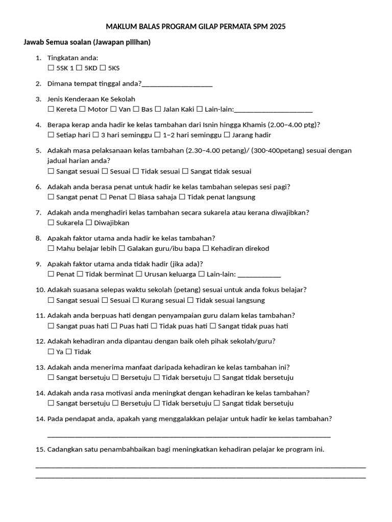 Bahagian A | PDF