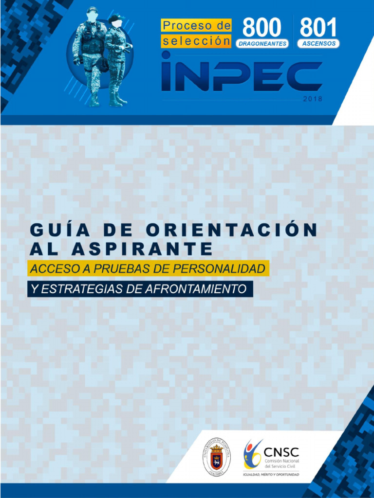 Guía de Acceso a Pruebas INPEC 2018 | PDF