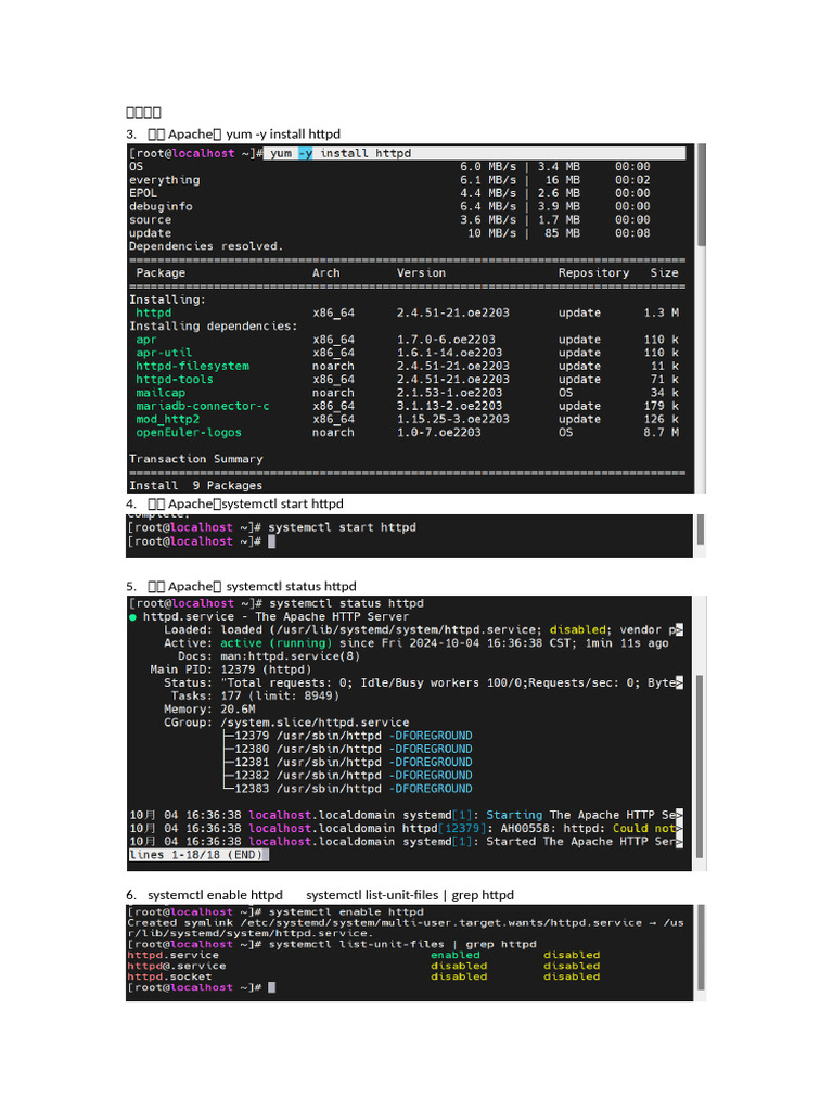 Apache and MariaDB Setup Guide | PDF