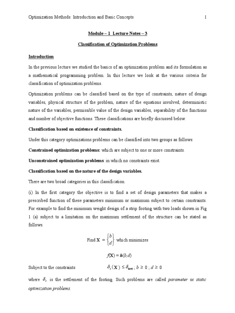 M1L3 LN | PDF | Nonlinear Programming | Mathematical Optimization