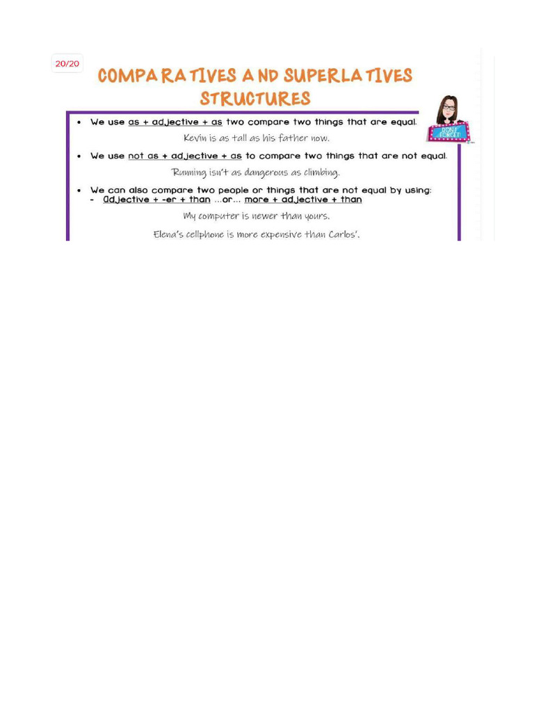 Comparatives and Superlatives | PDF
