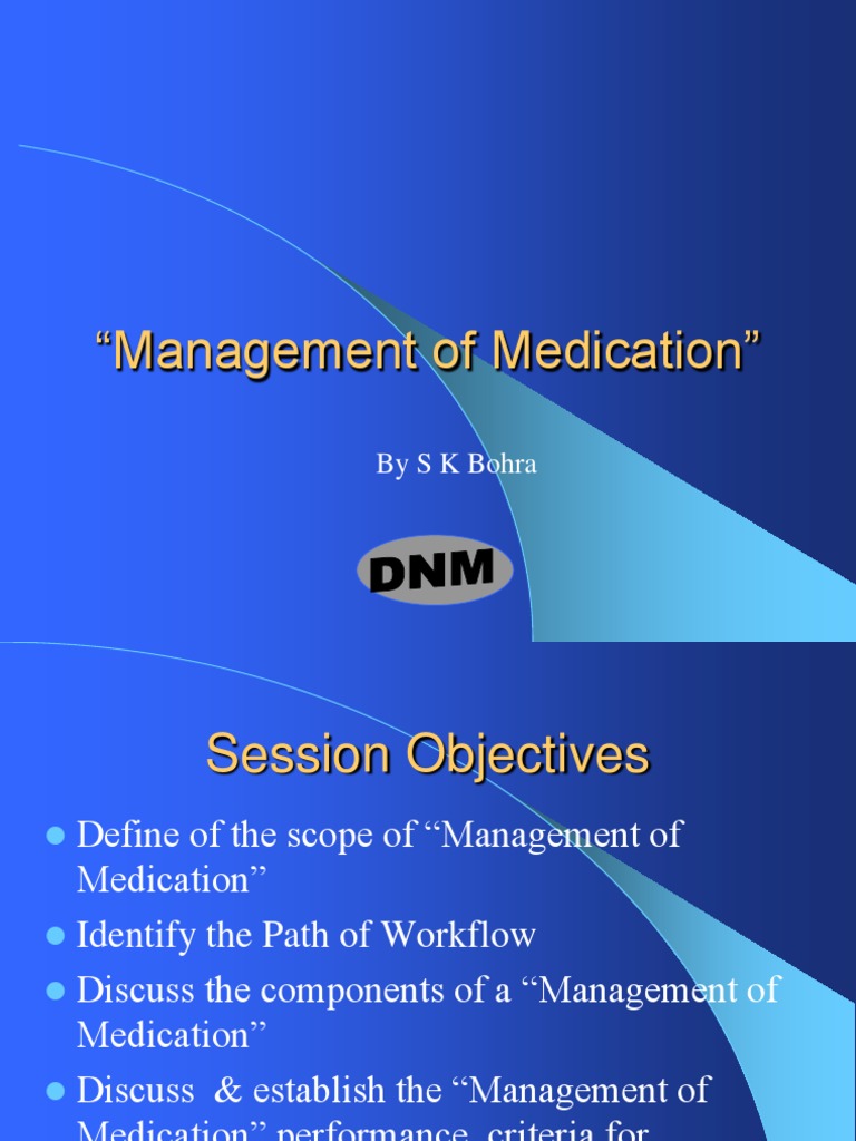 Medication Management Standards Overview | PDF | Medical Prescription ...