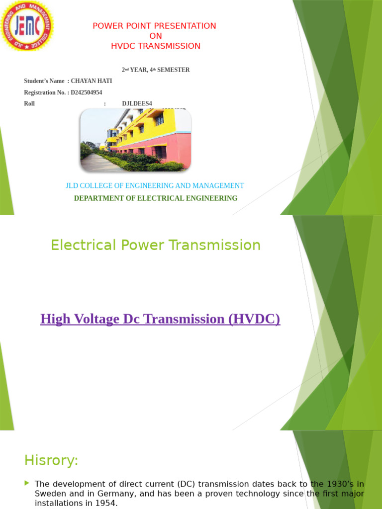 HVDC Transmission Overview and Insights | PDF | High Voltage Direct ...
