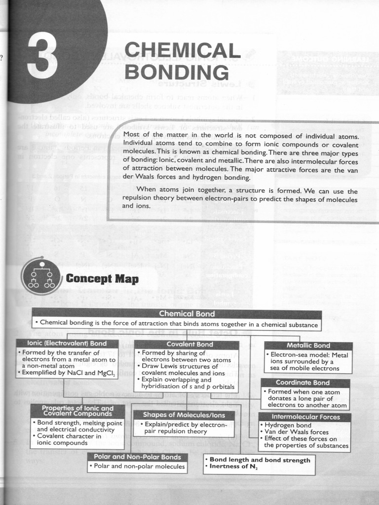 Chapter 3 Chemical Bonding | PDF
