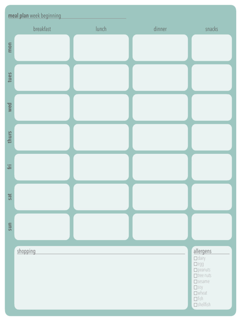 Freebie - BLW Meal Planner P | PDF