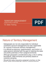 Territory Management: 10. Sales Training