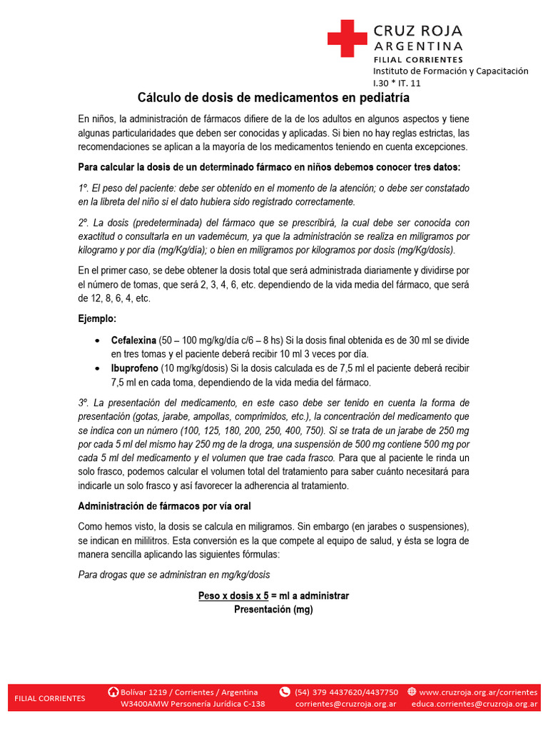 Cálculo de Dosis y Mini vademecum-PP3 | PDF | Penicilina | Medicamentos ...