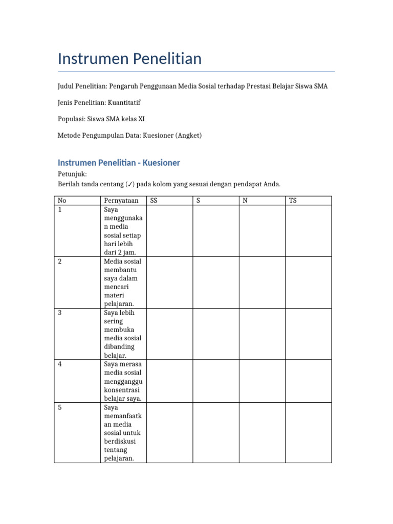 Pengaruh Media Sosial pada Prestasi Siswa | PDF