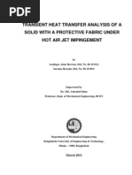 Download Transient Heat Transfer Analysis of a Solid with a Protective Fabric System under Hot Air Jet Impingement Thesis Report by aashiquear SN86717340 doc pdf