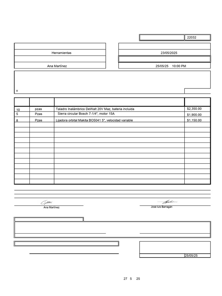 Requisición de Materiales y Servicios | PDF