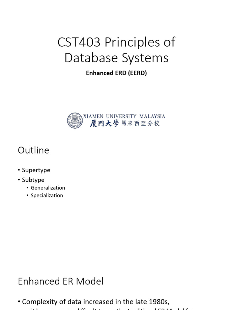 Ch3b Enhanced Data Model | PDF
