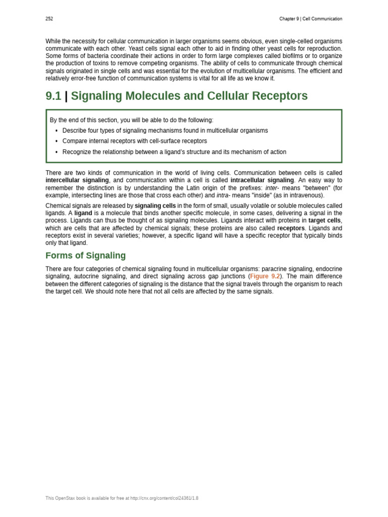 First Steps in Cell Signaling Pathways | PDF | Cell Signaling | Signal ...