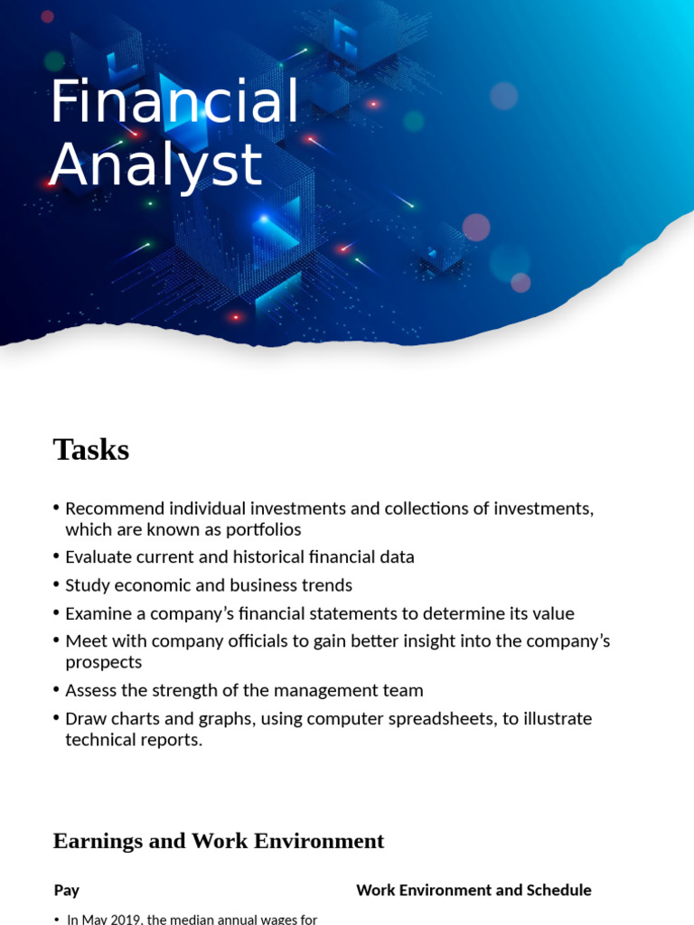 Financial Analyst Career Overview | PDF | Financial Analyst | Economies