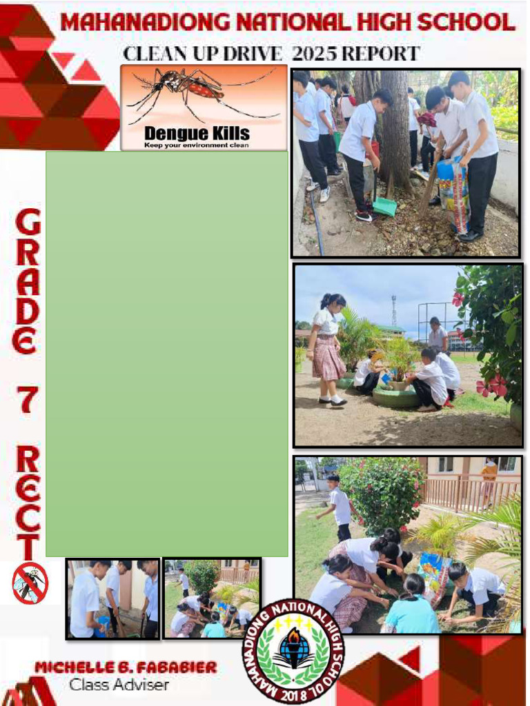 Recto Students Lead Dengue Clean Up | PDF