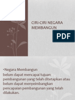 Ciri-Ciri Negara Membangun