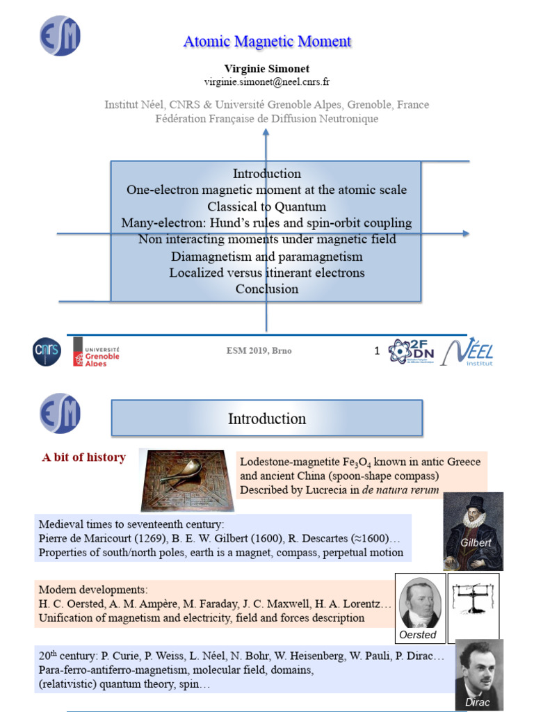 Simonet-Slides1 (Magnetism of Atoms) | PDF | Atomic Orbital | Spin ...