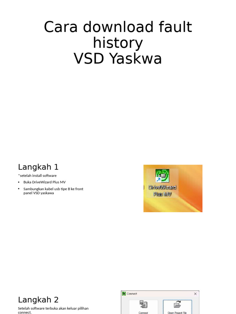 Panduan Download Fault History Yaskawa | PDF