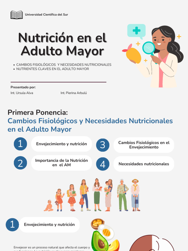 Nutrición Esencial para Adultos Mayores | PDF | Nutrición | Dieta y ...