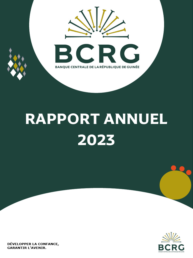 Rapport Annuel 2023 de la BCRG | PDF | Banques | Banques centrales