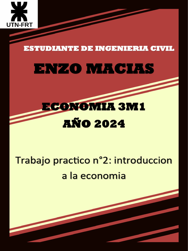 Trabajo Practico N°2 Economia | PDF | Desarrollo economico | Producto ...
