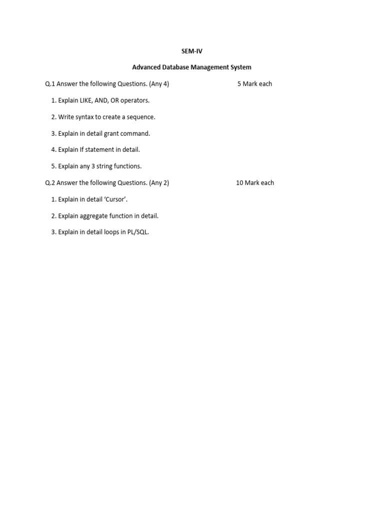 Sem. 4 Internal Exam Assignment | PDF