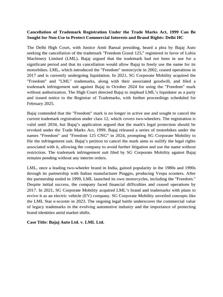 Trademark Cancellation Proceedings | SARI LAW FIRM