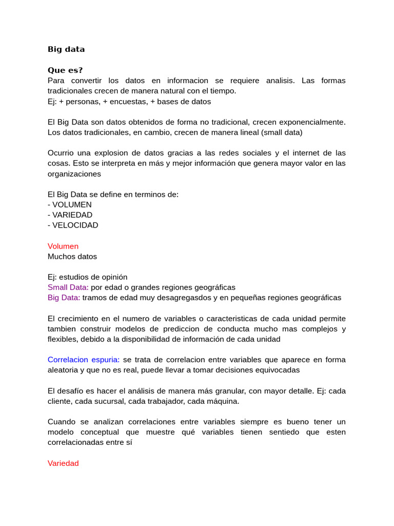 Introducción al Big Data y su Valor | PDF | Segmentación de mercado ...