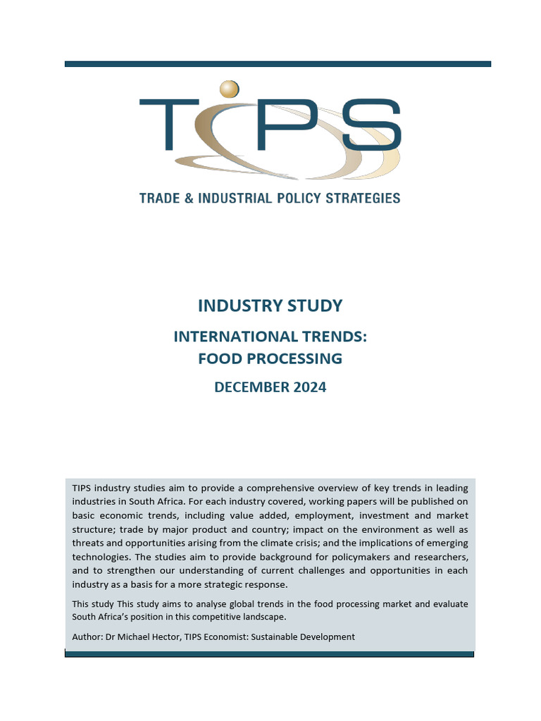 Global Food Processing Trends 2024 | PDF | Agriculture | South Africa