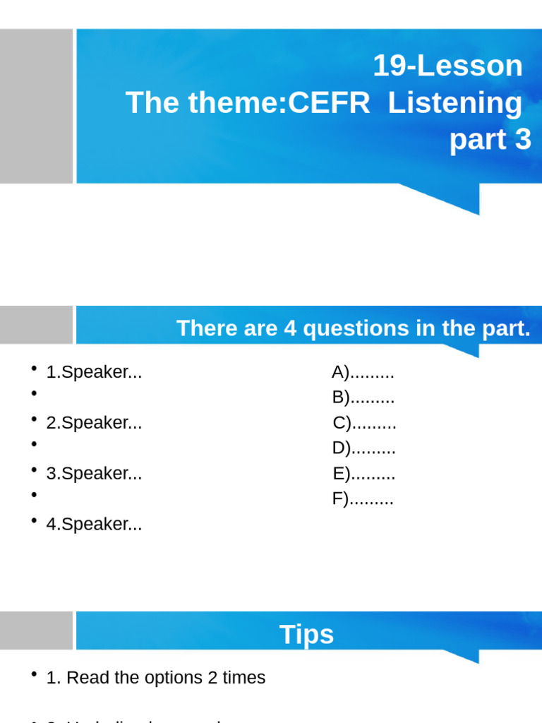 19 Lesson | PDF