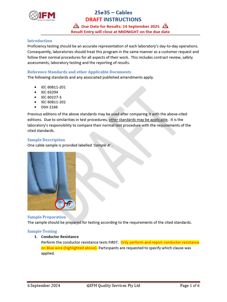 Conductor Resistance Testing Guidelines | PDF | Electrical Conductor ...
