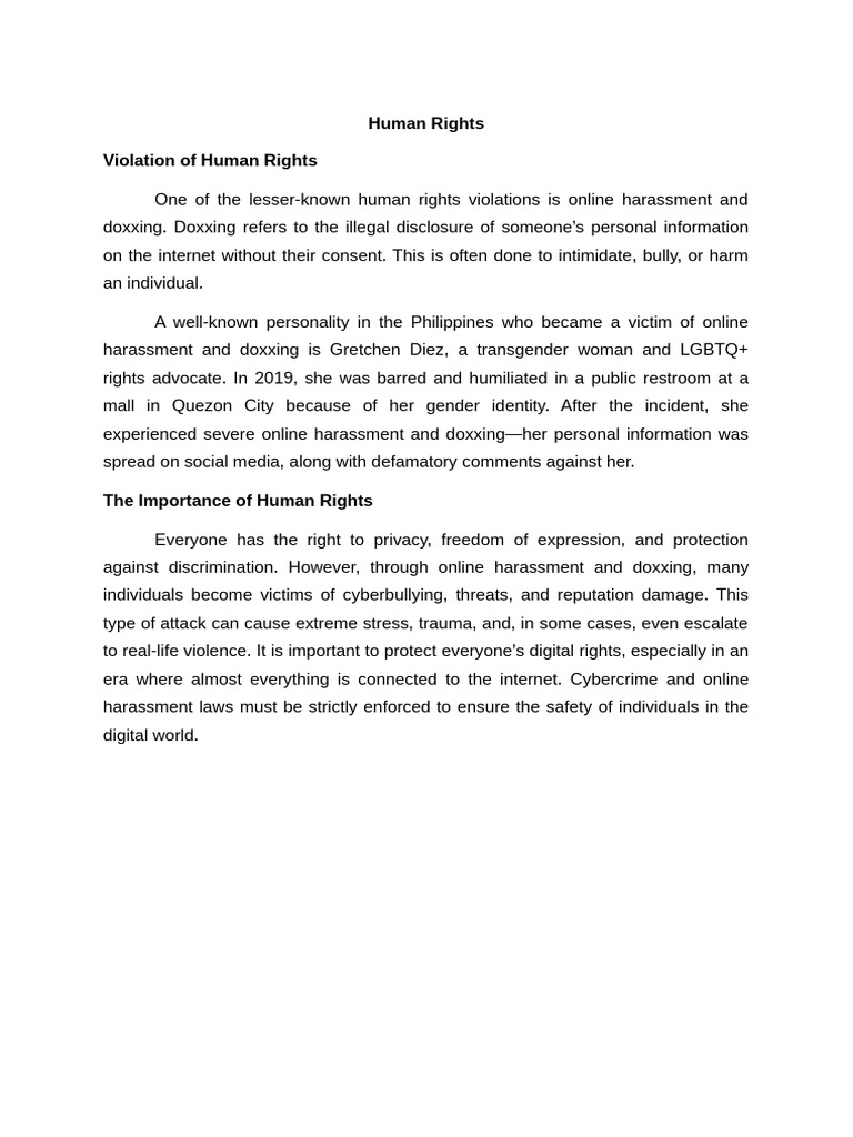 Human Rights | PDF