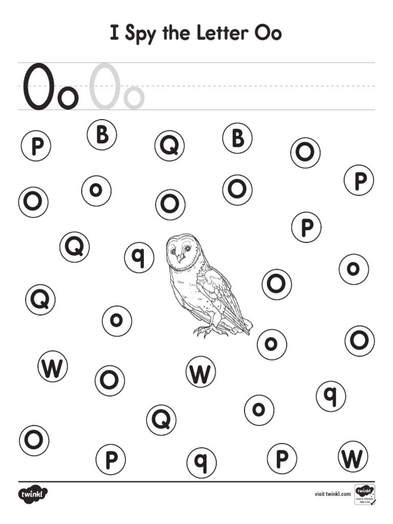 I Spy The Letter O Activity | PDF