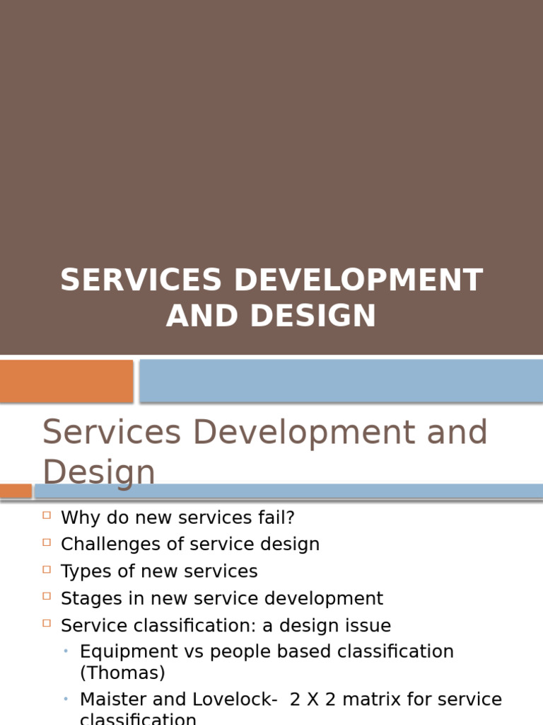Services Development & Design | PDF | Marketing | Strategic Management