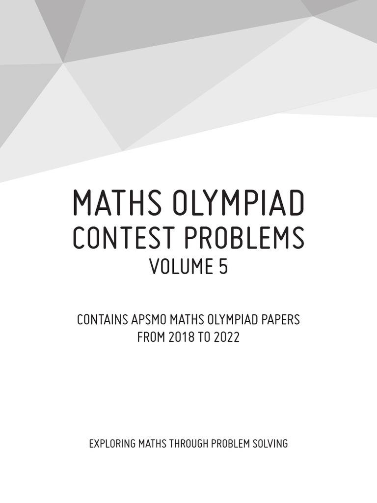 Maths Olympiad Problems 2018-2022 | PDF | Area | Mathematics