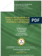 Manuais de Técnicas e Práticas de Gestão PMEs - CRC SP