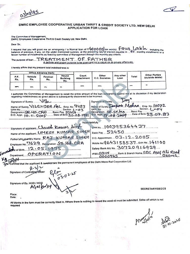 Sample Form of DECCS | PDF
