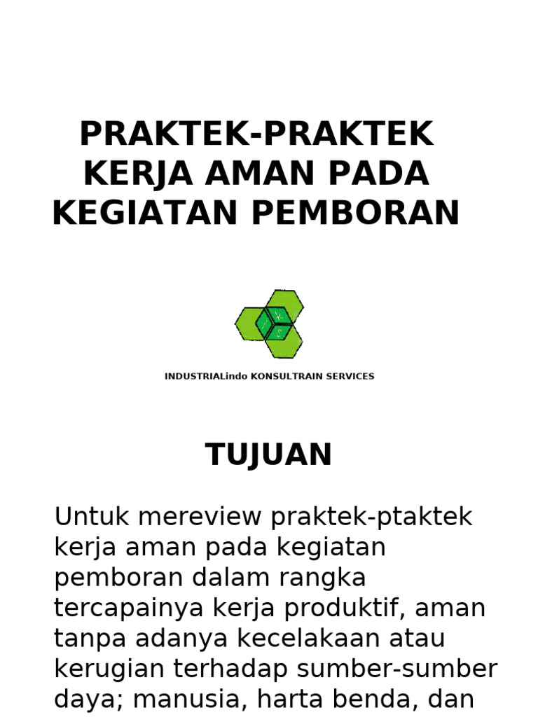 2 - Praktek Kerja Aman Pada Pemboran | PDF