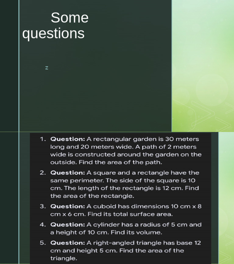 Some Questions | PDF