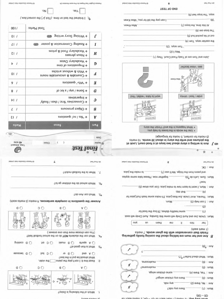 3A Final Test | PDF