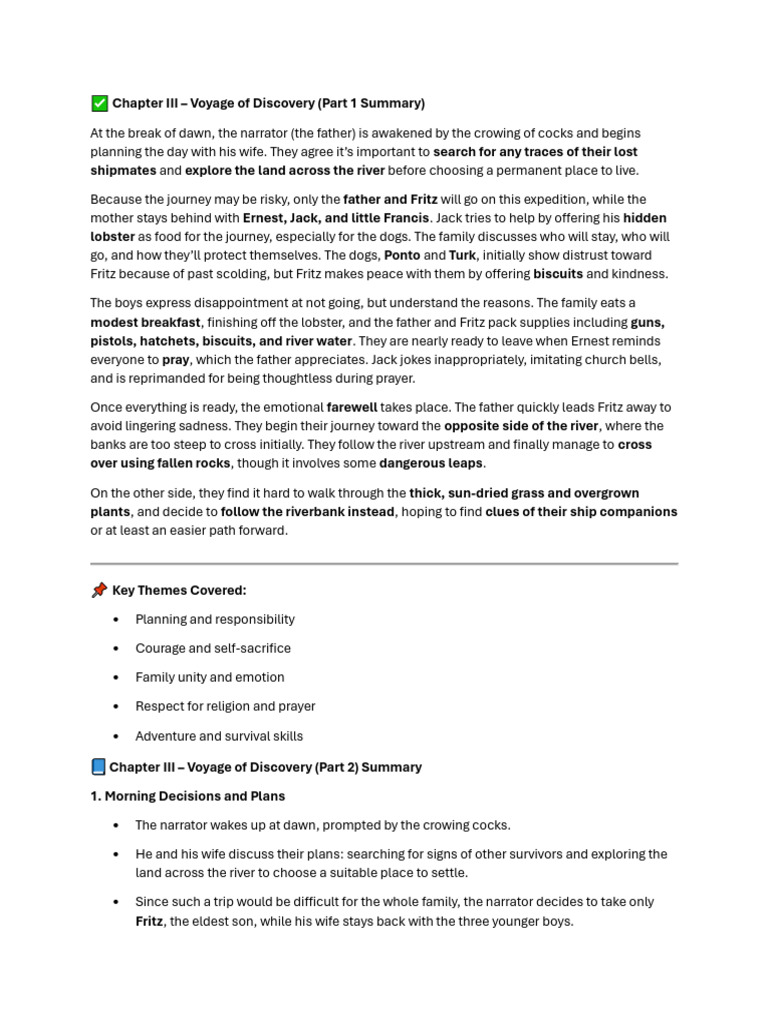 Chapter III Summary | PDF