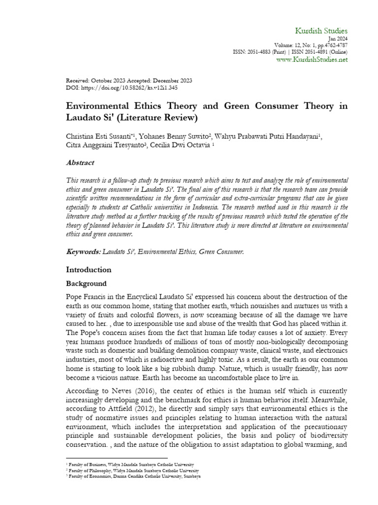 4-Environmental Ethics Theory | PDF | Behavior | Environmental Ethics