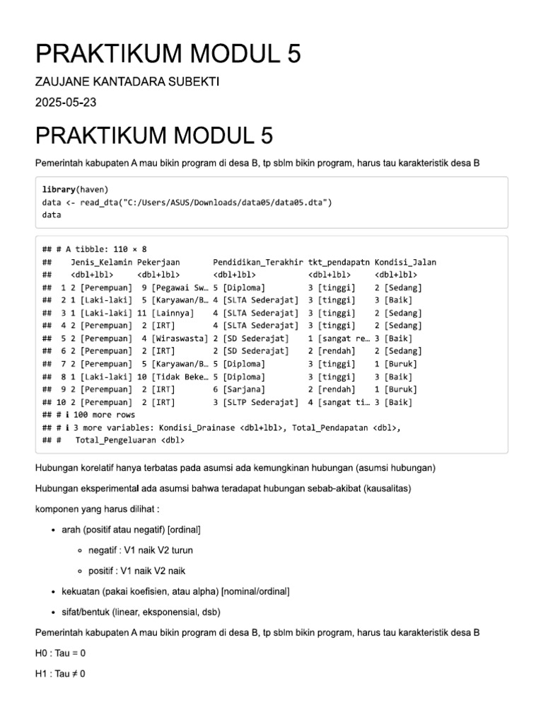Praktikum Modul 5 | PDF