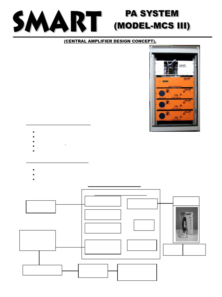 Smart Industrial PA System Overview | PDF | Telephone | Loudspeaker