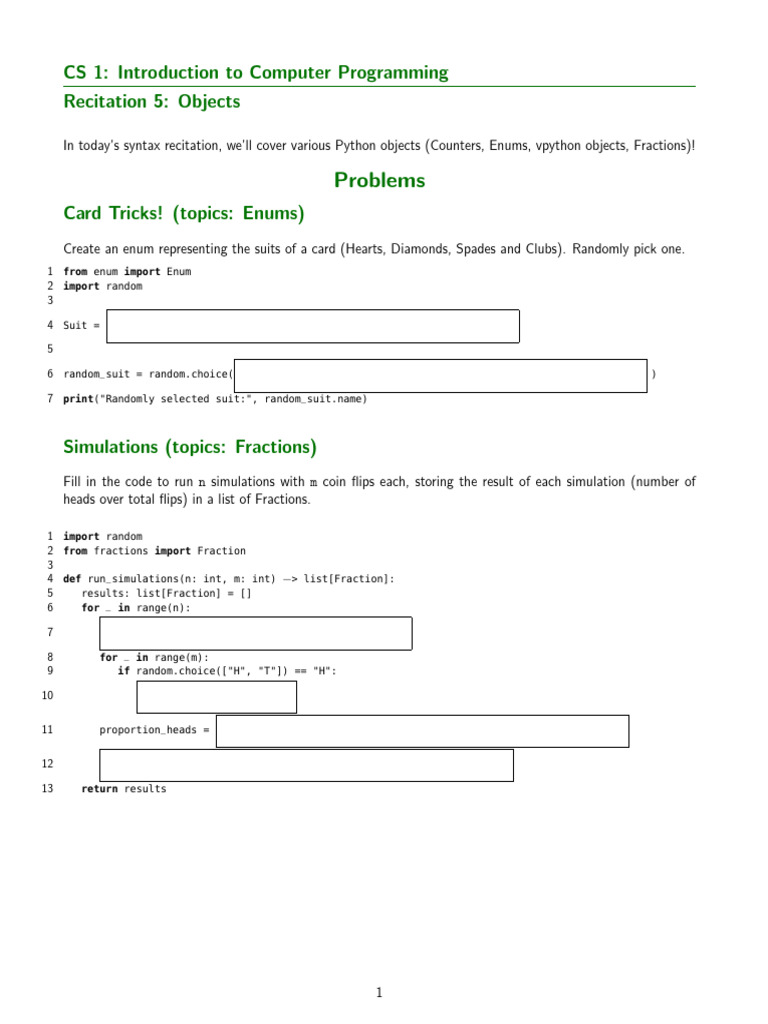 Problems 05 | PDF