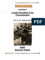 Mixed Doubles Rules Pack 2012