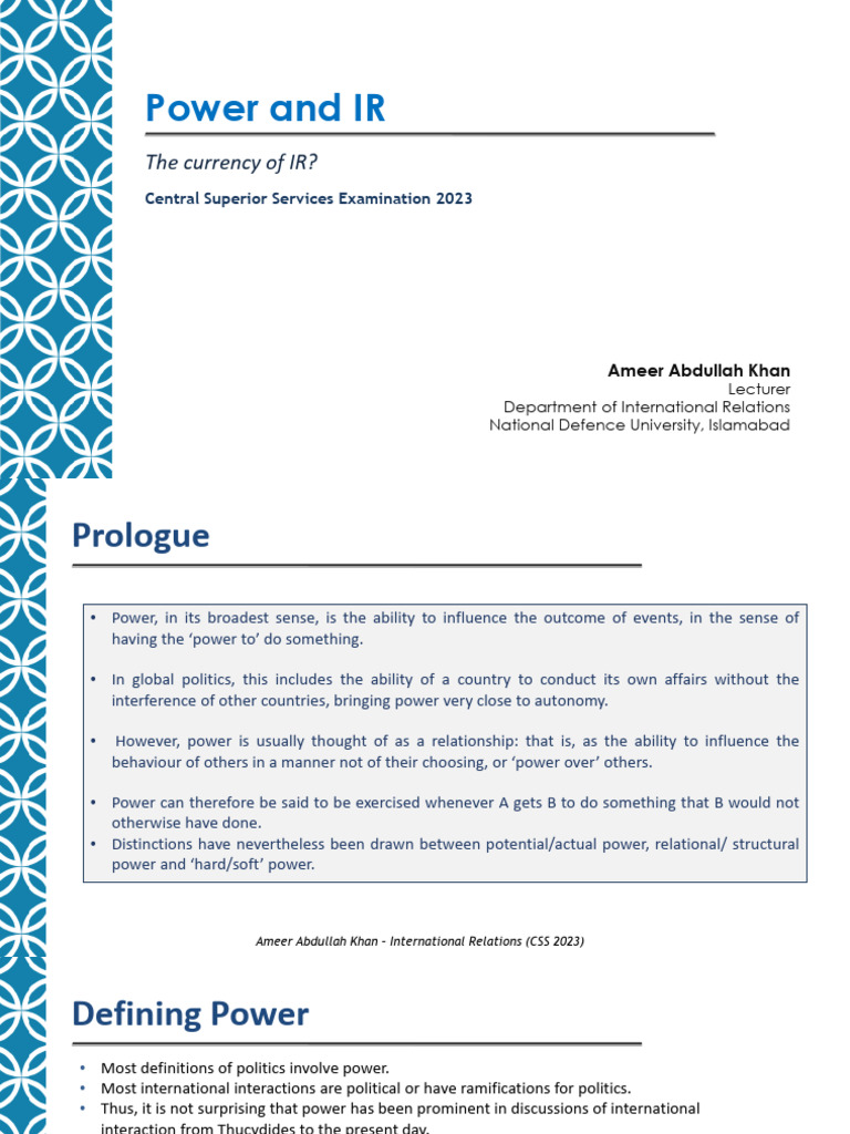 Hard vs Soft Power in IR Dynamics | PDF | International Relations ...