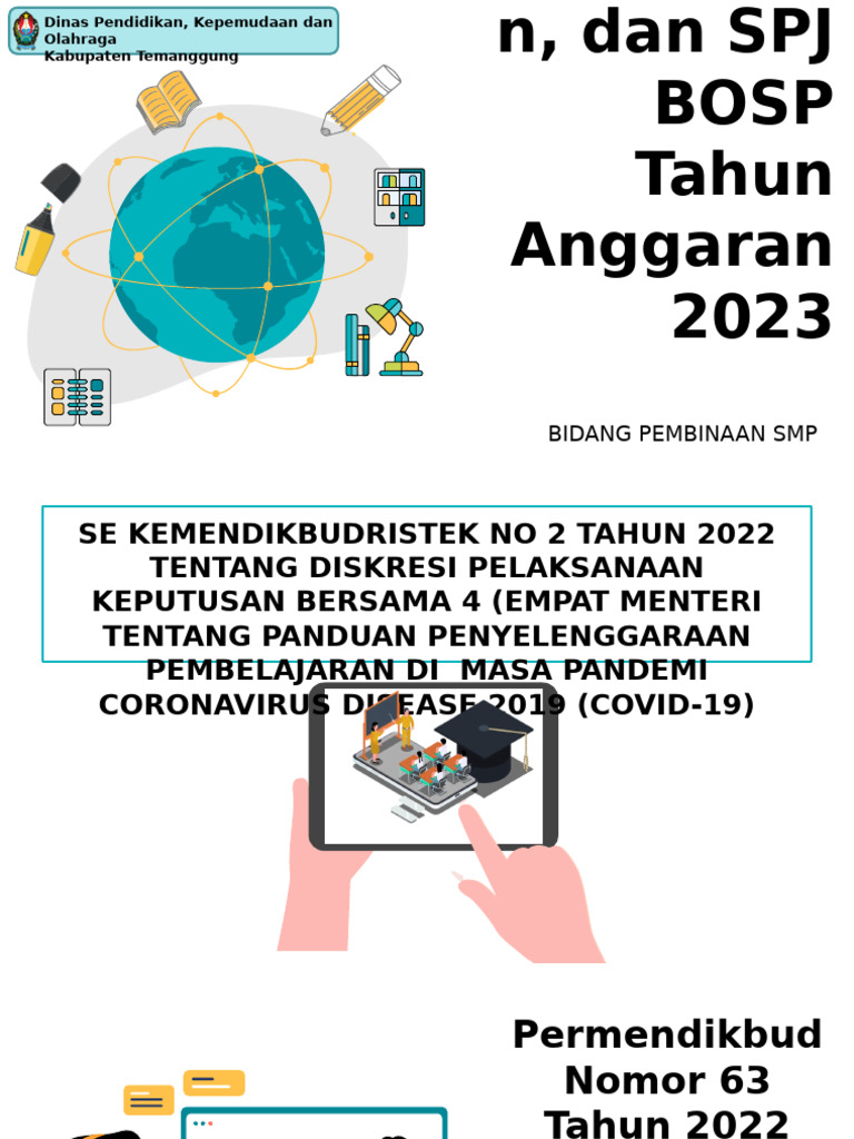 Panduan Anggaran BOSP 2023 Temanggung | PDF