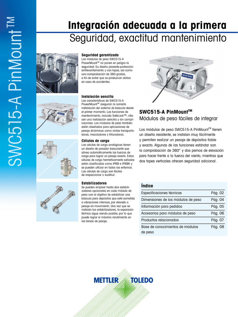 Mettler Toledo SWC515-A PinMount TM | PDF | Color