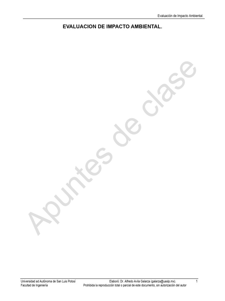 Guía Completa de Evaluación de Impacto Ambiental | PDF | Evaluación de ...
